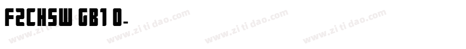 FZCHSW GB1 0字体转换